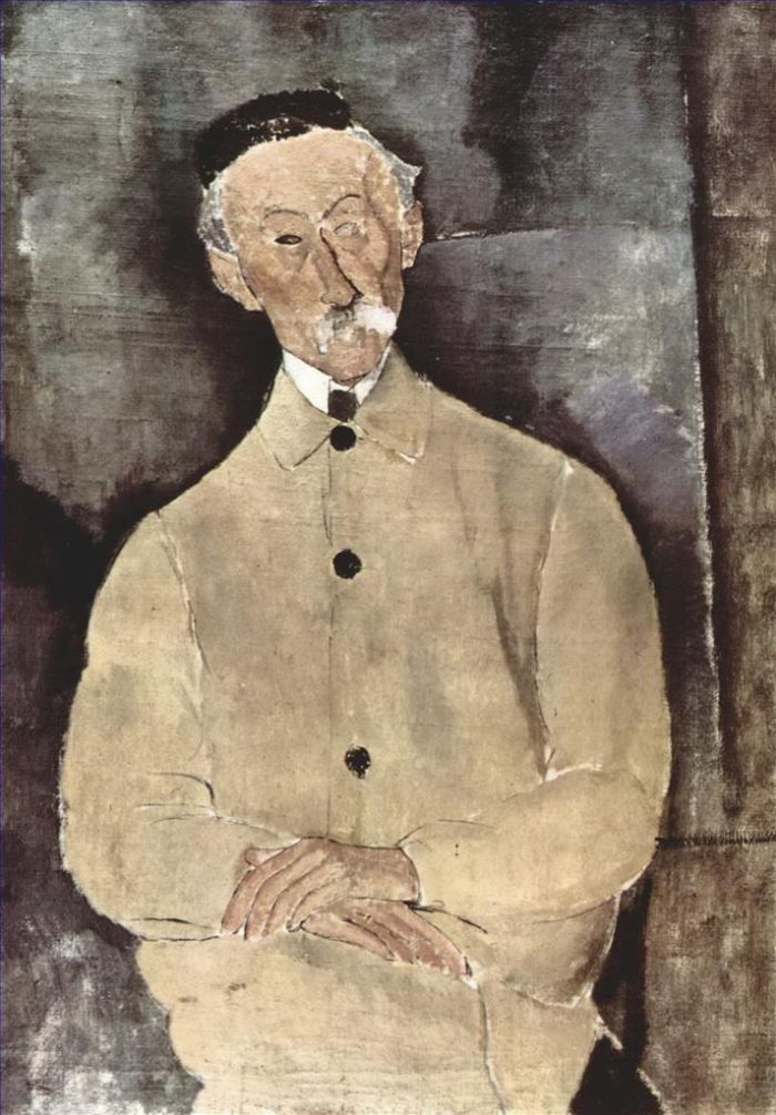 Amedeo Modigliani Ölgemälde - Porträt von Monsieur Lepoutre 1916