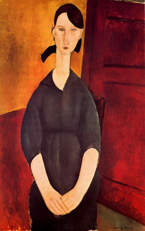 Amedeo Modigliani Ölgemälde - Porträt von Paulette Jourdain 1919