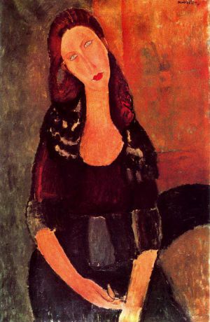 Amedeo Modigliani Werk - sitzende Jeanne Hébuterne 1918