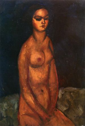 Amedeo Modigliani Werk - sitzender Akt 1908