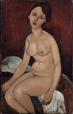 Amedeo Modigliani Werk - sitzender Akt