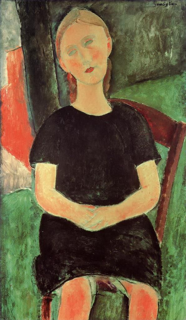 Amedeo Modigliani Ölgemälde - sitzende junge Frau