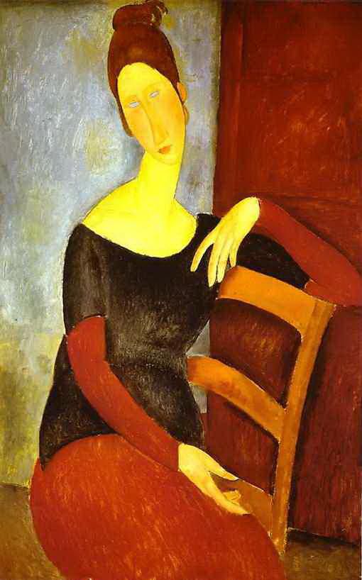 Amedeo Modigliani Ölgemälde - die Frau des Künstlers 1918