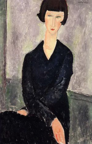 Amedeo Modigliani Werk - das schwarze Kleid 1918