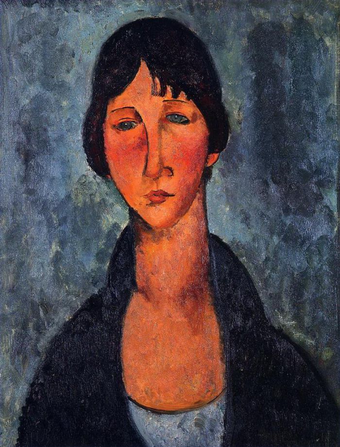 Amedeo Modigliani Ölgemälde - die blaue Bluse