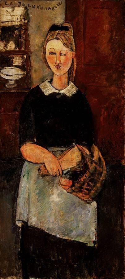 Amedeo Modigliani Ölgemälde - Die hübsche Hausfrau 1915