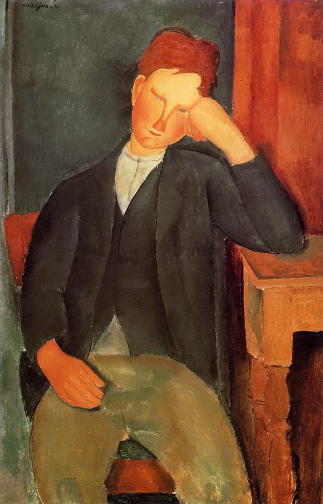 Amedeo Modigliani Ölgemälde - der junge Lehrling