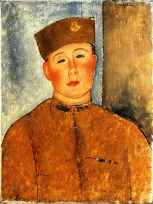 Amedeo Modigliani Werk - die Zuave 1918