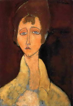 Amedeo Modigliani Werk - Frau mit weißem Kittel 1917