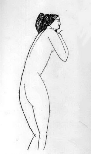 Amedeo Modigliani Werk - Anna Achmatowa 1911
