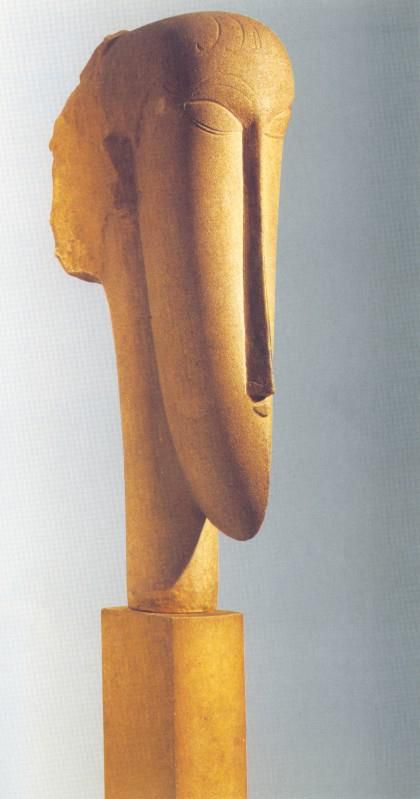 Amedeo Modigliani Bildhauerei - Kopf