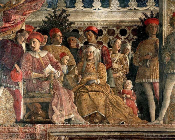 Andrea Mantegna Ölgemälde - Der Hof von Mantua