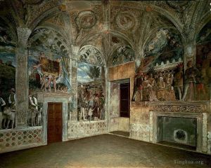 Andrea Mantegna Werk - Blick auf die West- und Nordmauer