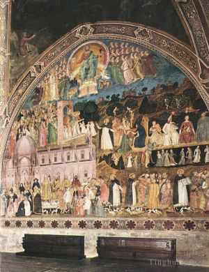 Andrea da Firenze Werk - Fresken an der rechten Wand