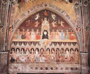 Andrea da Firenze Werk - Triumph des heiligen Thomas und Allegorie der Wissenschaften