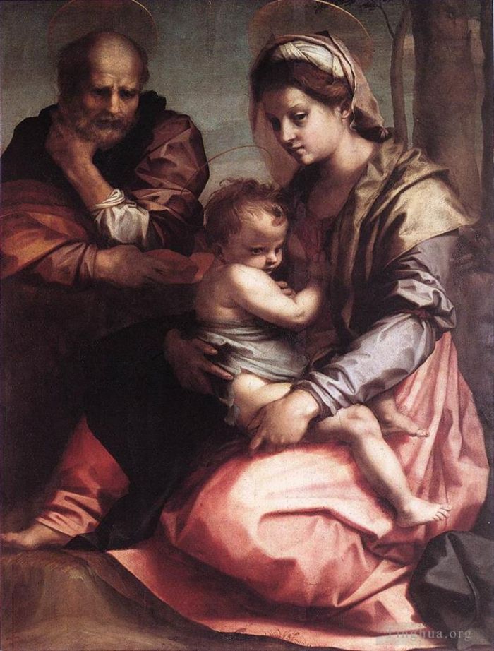 Andrea del Sarto Ölgemälde - Heilige Familie Barberini WGA