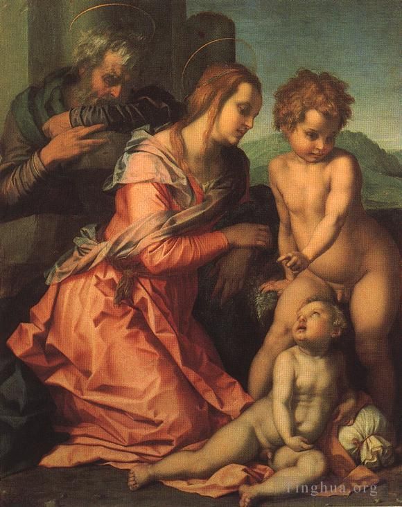 Andrea del Sarto Ölgemälde - heilige Familie