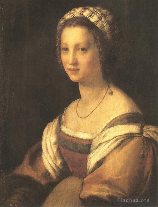 Andrea del Sarto Ölgemälde - Porträt der Frau des Künstlers