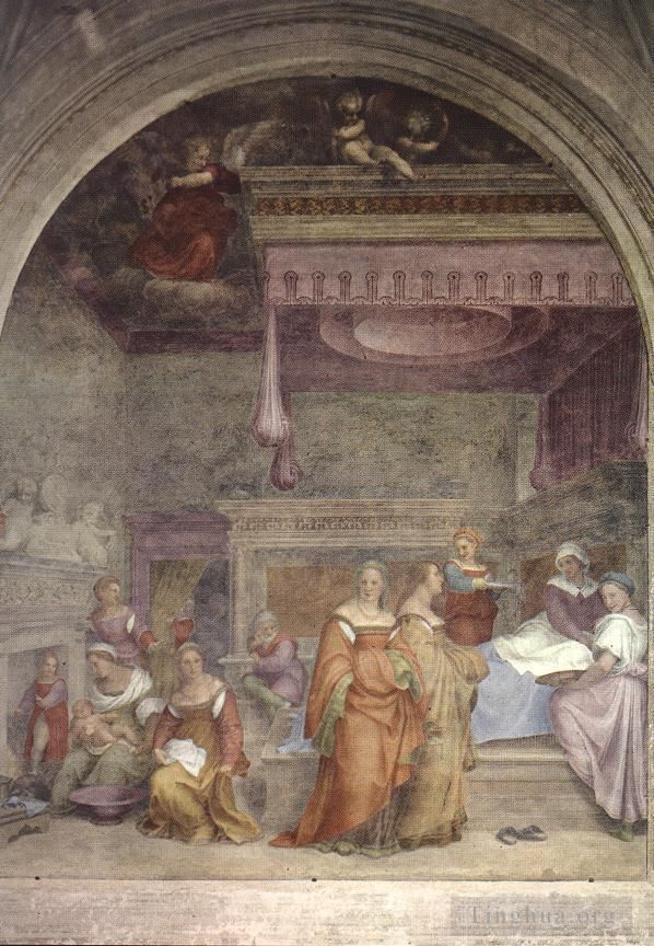 Andrea del Sarto Andere Malerei - Geburt der Jungfrau