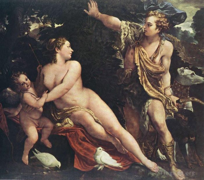 Annibale Carracci Ölgemälde - Venus und Adonis