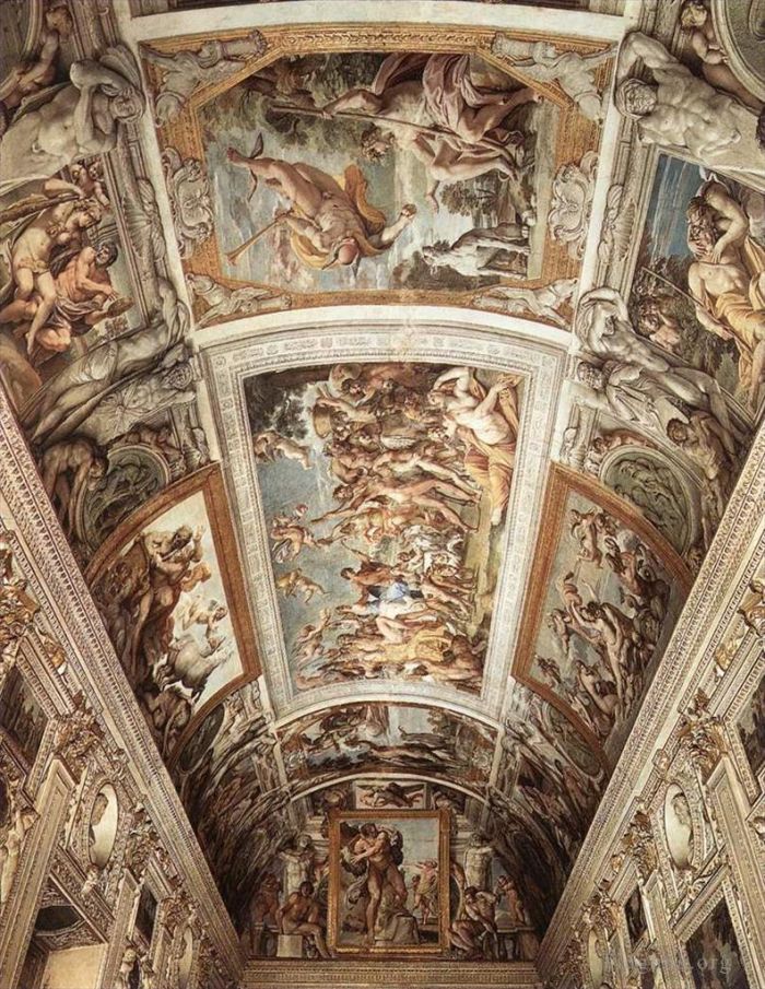 Annibale Carracci Andere Malerei - Farnese-Deckenfresko