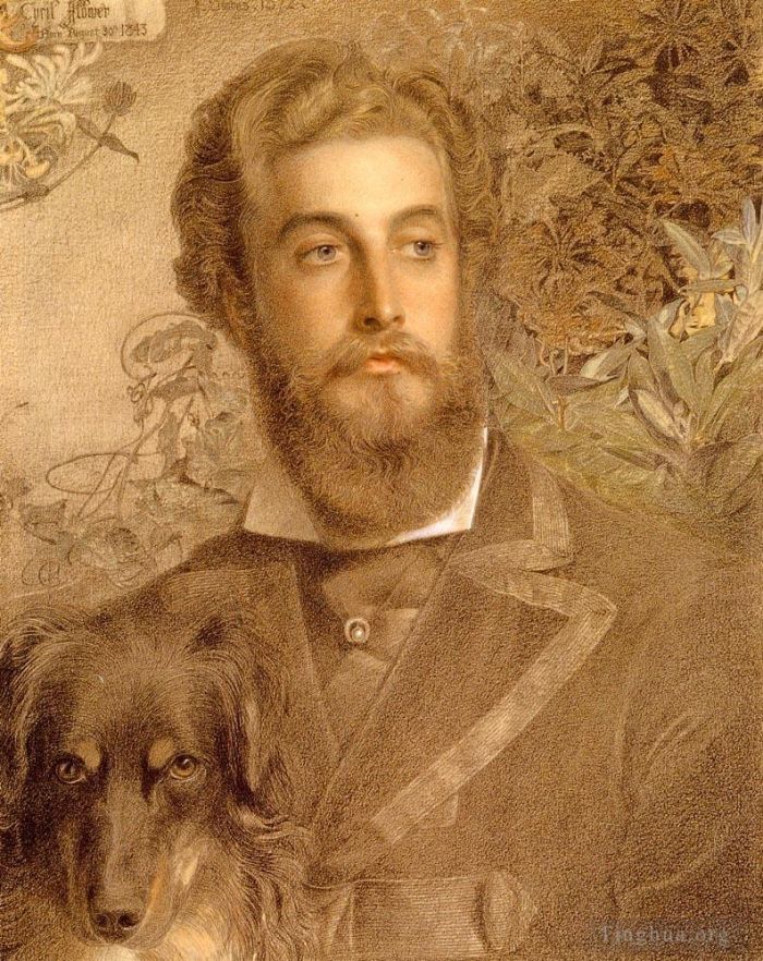 Frederick Sandys Andere Malerei - Porträt von Cyril Flower Lord Battersea