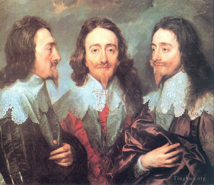 Sir Anthony van Dyck Ölgemälde - Karl I. in drei Stellungen