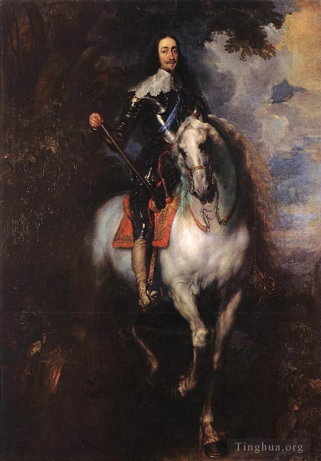 Sir Anthony van Dyck Ölgemälde - Reiterporträt von Karl I., König von England