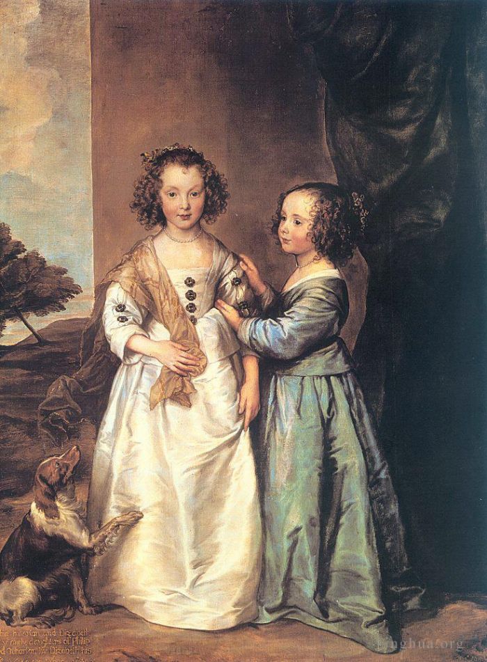 Sir Anthony van Dyck Ölgemälde - Philadelphia und Elizabeth Wharton