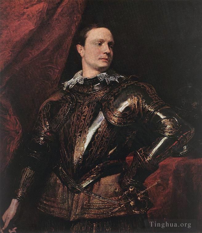 Sir Anthony van Dyck Ölgemälde - Porträt eines jungen Generals