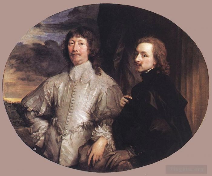 Sir Anthony van Dyck Ölgemälde - Sir Endymion Porter und der Künstler