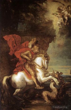 Sir Anthony van Dyck Werk - St. Georg und der Drache