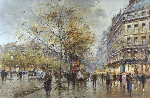 Antoine Blanchard Werk - Der Boulevard Paris