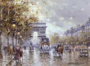 Antoine Blanchard Werk - Paris l Arc de Triomphe