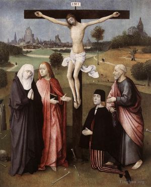 Jean-Antoine Watteau Werk - BOSCH Hieronymus-Kreuzigung mit einem Spender