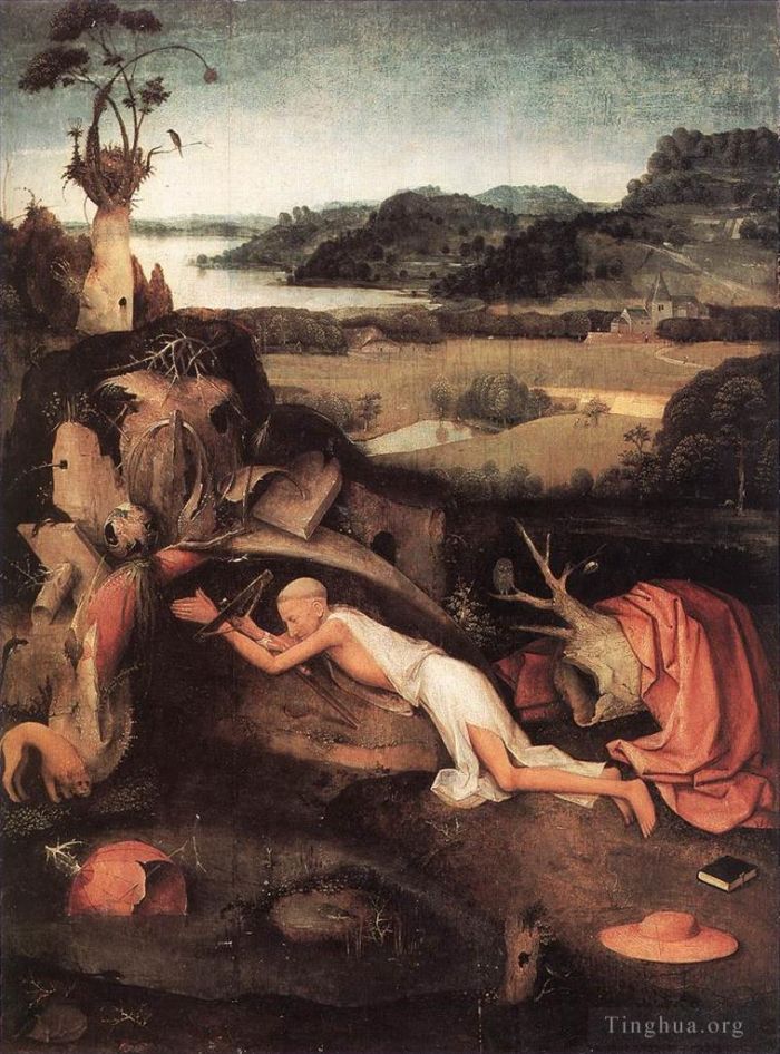 Jean-Antoine Watteau Ölgemälde - BOSCH Hieronymus Der heilige Hieronymus im Gebet