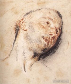 Jean-Antoine Watteau Werk - Kopf eines Mannes