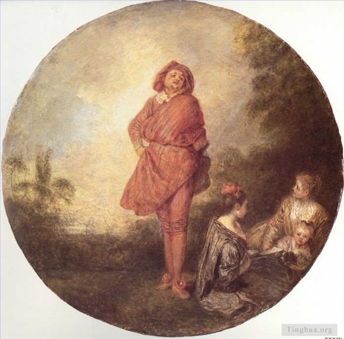 Jean-Antoine Watteau Ölgemälde - LOrgueilleux
