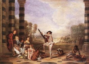 Jean-Antoine Watteau Werk - Les Charmes de la Vie Die Musikparty