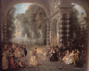 Jean-Antoine Watteau Werk - Les Plaisirs du bal