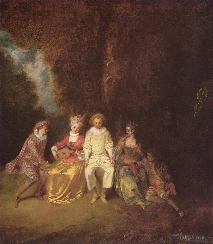 Jean-Antoine Watteau Ölgemälde - Pierrot-Inhalt