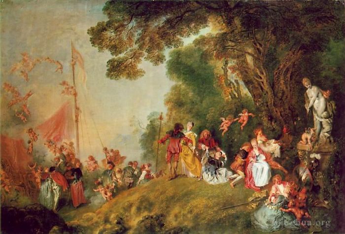 Jean-Antoine Watteau Ölgemälde - Pilgerfahrt nach Kythera