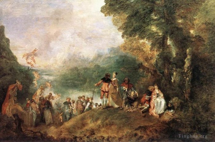 Jean-Antoine Watteau Ölgemälde - Die Einschiffung nach Kythera