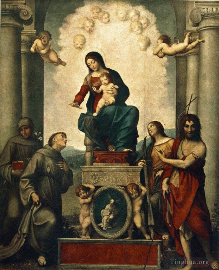 Antonio Allegri da Correggio Ölgemälde - Madonna mit dem Heiligen Franziskus