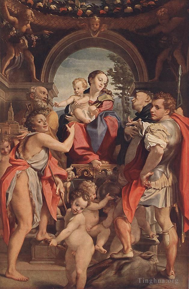 Antonio Allegri da Correggio Ölgemälde - Madonna mit St. Georg