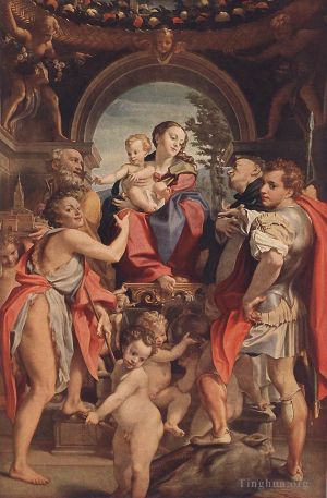Antonio Allegri da Correggio Werk - Madonna mit St. Georg