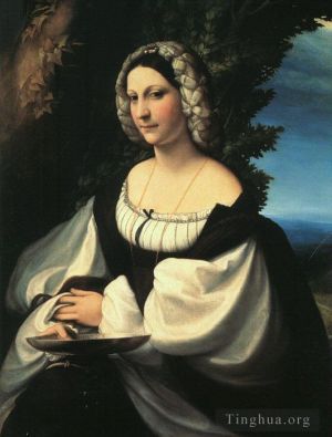 Antonio Allegri da Correggio Werk - Porträt einer Dame