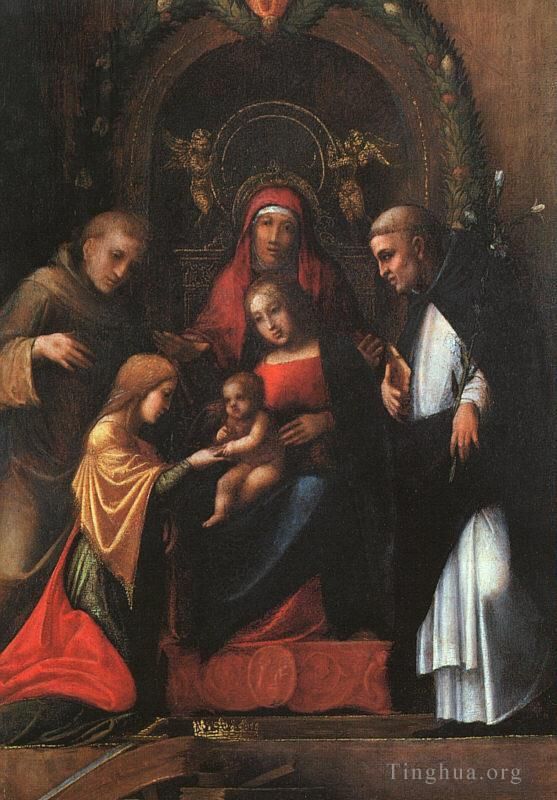 Antonio Allegri da Correggio Ölgemälde - Die mystische Hochzeit der Heiligen Katharina