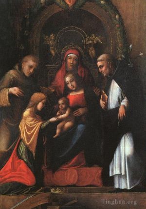Antonio Allegri da Correggio Werk - Die mystische Hochzeit der Heiligen Katharina