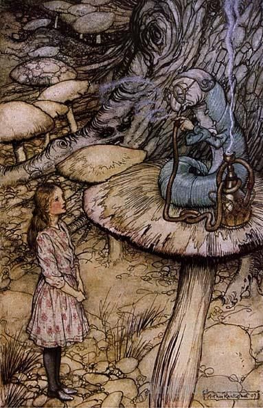 Arthur Rackham Andere Malerei - Alice im Wunderland: Das Kaninchen schickt eine kleine Rechnung